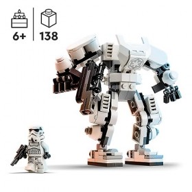 LEGO 75370 Star Wars Le Robot Stormtrooper, Maquette de Figurine à Construire avec Pièces Articulées, Minifigurine et Blaster