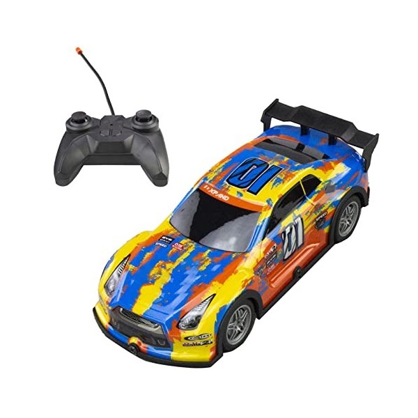 Goolsky Voiture Télécommandée Drift, Voiture de Dérive 1/22 RTR 4WD 27MHz Voiture de Course Multicolore avec Coque de Voiture