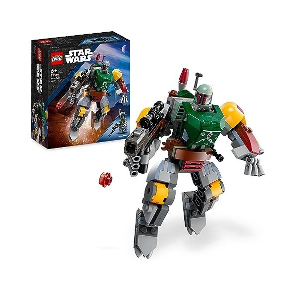 LEGO 75369 Star Wars Le Robot Boba Fett, Figurine à Construire avec Blaster Lance-Tenons et Jetpack avec Lanceur de Projectil