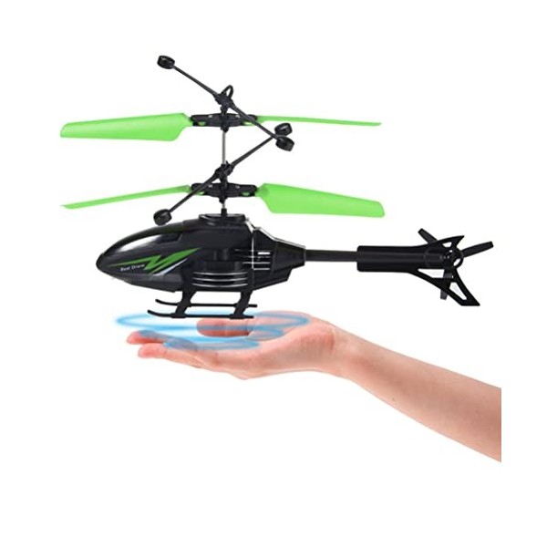 BSTCAR Hélicoptère à LED infrarouge - Jouet avec capteur infrarouge - Pour enfants - Commande manuelle - Pour lextérieur sa
