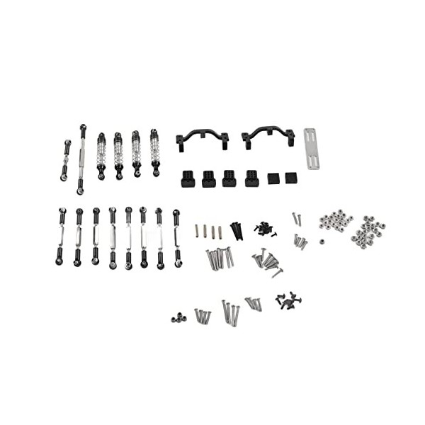 Kit de Pièces de Rechange de Voiture RC, Pièces de Rechange de Mise à Niveau de Kit de Tige de Traction de Voiture RC en Alli