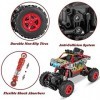 ThinkMax Voiture télécommandée Rock Crawler 2,4 GHz 1:20 Rc Auto 4WD Off Road RC Monstertruck avec 2 piles rechargeables