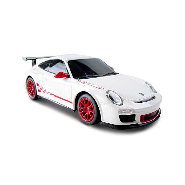 Voitures RC CMJ compatibles pour Porsche GT3 RS Jouet de Voiture télécommandé sous Licence Officielle échelle 1:24 Feux de Tr