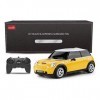 RASTAR Mini Cooper S Voiture télécommandée 1:24 Cadeau pour Enfants Jaune 