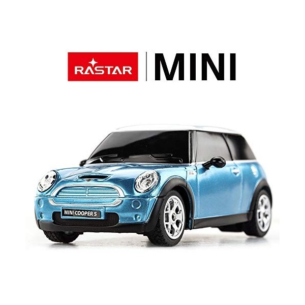 Mini Cooper Remote Radio Controlled Car 1:24 Scale Model Electric Toy R/C - Blue by Rastar