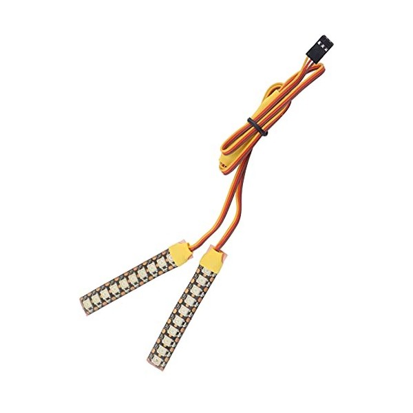 RiToEasysports La Voiture Télécommandée sallume 20 Modes Sept Couleurs Barre Lumineuse LED de Voiture RC pour Voiture Téléco