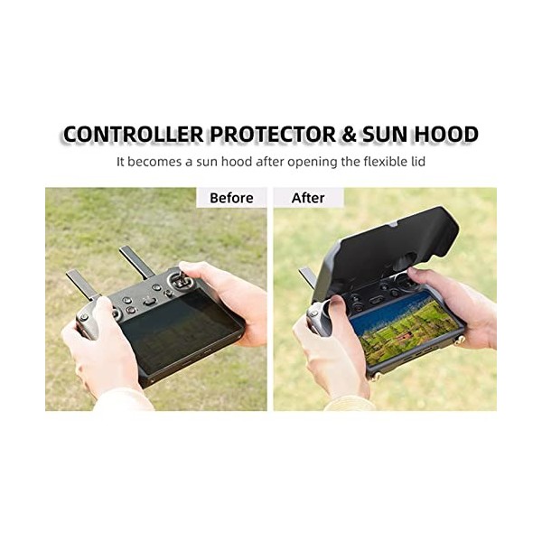 LICHIFIT Coque de protection 2 en 1 pour télécommande DJI RC Pro Anti-rayures Écran Rocker Protecteur pour DJI Mini 3 Accesso