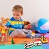 Train Electrique Télécommandé,Ensemble de Jouets de Train électrique pour Enfant Garçons Filles dès 3 Ans,Connexion Magnétiqu