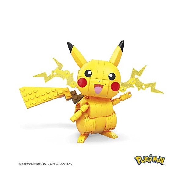 MEGA Pokémon Pikachu à construire, jeu de briques de construction, 211 pièces, pour enfant dès 7 ans, GMD31