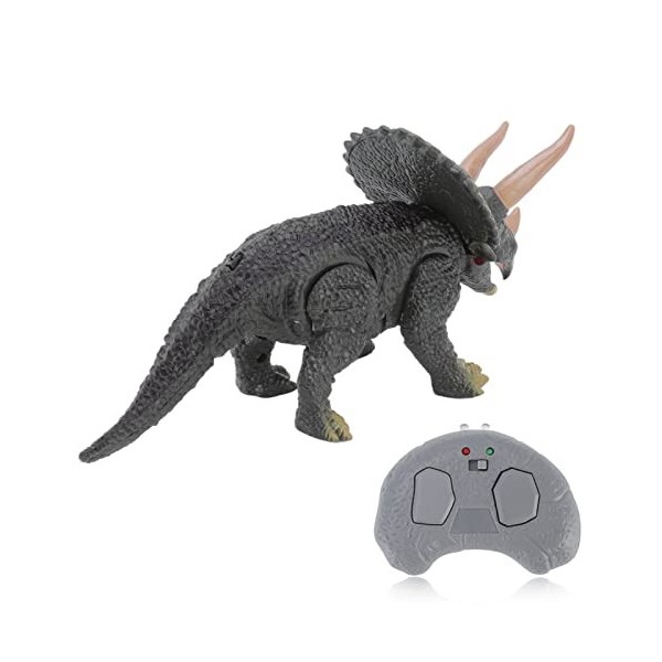 Jouet Dinosaure RC, TricéRatops de Simulation Vive avec TéLéCommande Batterie Non Incluse pour GarçOns FillesJouets électri