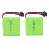 ZYGY 2PCS 7.4V 1000mah Batterie au Lithium pour Voiture DE36W DE65 NO.1809 RC 1:16 véhicule Tout-Terrain à Quatre Roues motri