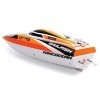 NincOcean - Sailfish : Bateau télécommandé avec Virage Grand Angle et 2 Moteurs. Emetteur 2.4 GHz. Dimensions : 24 x 9 x 8 cm