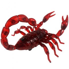 Escomdp Scorpion télécommandé réaliste télécommandé - Jouet électronique effrayant - Cadeau dHalloween pour enfants - Rouge