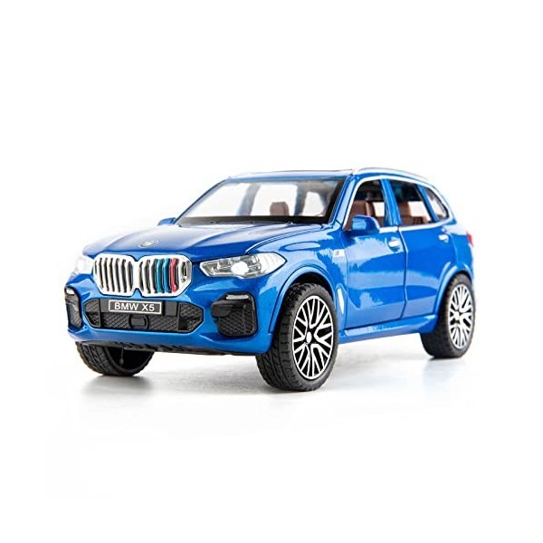 TGRCM-CZ 1/32 Compatible avec BMW X5 SUV Model Car Toy, modèle de voiture en alliage moulé sous pression avec lumière et son 