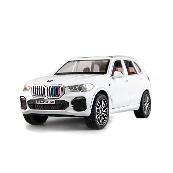 TGRCM-CZ 1/32 Compatible avec BMW X5 SUV Model Car Toy, modèle de voiture en alliage moulé sous pression avec lumière et son 