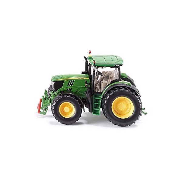 siku 1837 – Camion remorque surbaissé avec 2 tracteurs John Deere, 1:87, Métal/Plastique, Vert, Hayon rabattable