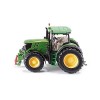 siku 1837 – Camion remorque surbaissé avec 2 tracteurs John Deere, 1:87, Métal/Plastique, Vert, Hayon rabattable