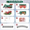 deAO Ensemble de Train Jouet pour Enfants avec Lumières et Sons,4 Wagons et 12 Rails pour Train Electrique,Circuit De Train T