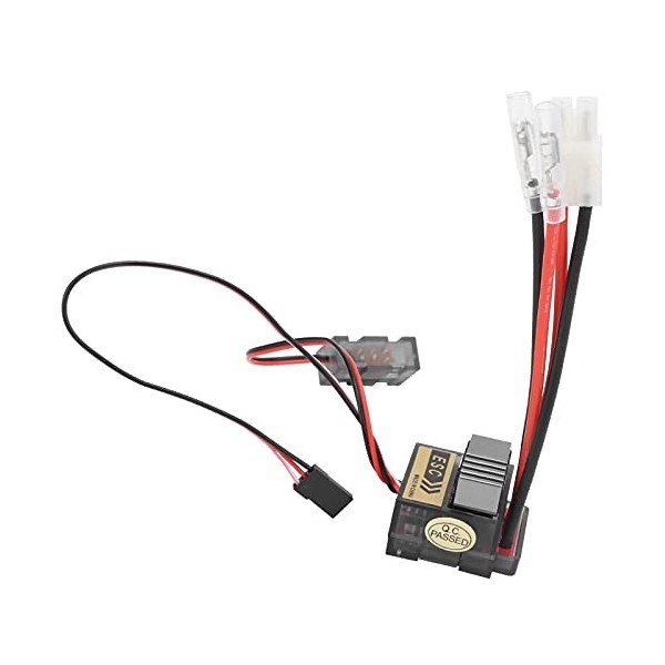 Régulateur Brossé ESC RC, Régulateur Haute Tension 7.2-16V RC Voiture Bateau Double Voie 320A ESC Mise à Niveau Pièce de Rech