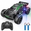 kizplays Voiture Telecommandé Tout Terrain, 1:22 Voiture RC Haute Vitesse, Jouets pour Enfants Voiture de Course RC Camion Cr