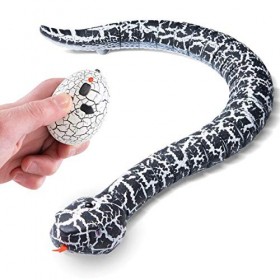 Top Race RC IR Télécommande infrarouge Slithery Snake Rake Serpent Serpent créature Prank Toy, Animal Wiggles avec mouvement 