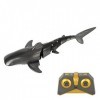 Fauitay Jouet de Requin télécommandé, 2.4G RC Télécommande Poisson Télécommande Shark 4CH RC Bateau Jouet Rechargeable USB Él