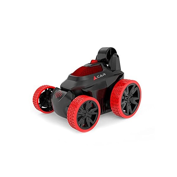 DFERGX Voiture De Cascade RC pour Garçons Et Filles avec Lumière Et Musique, Jouets De Voiture De Camion Tout-Terrain 4 Roues