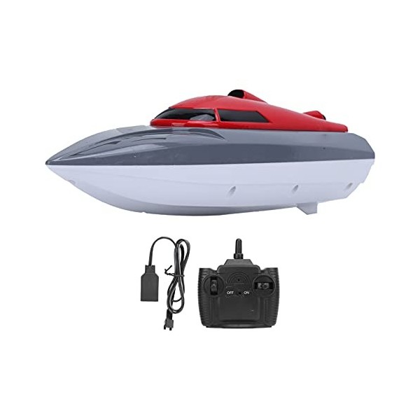 NEZE Bateau RC, Bateaux télécommandés à Grande Vitesse pour Enfants Rouge 