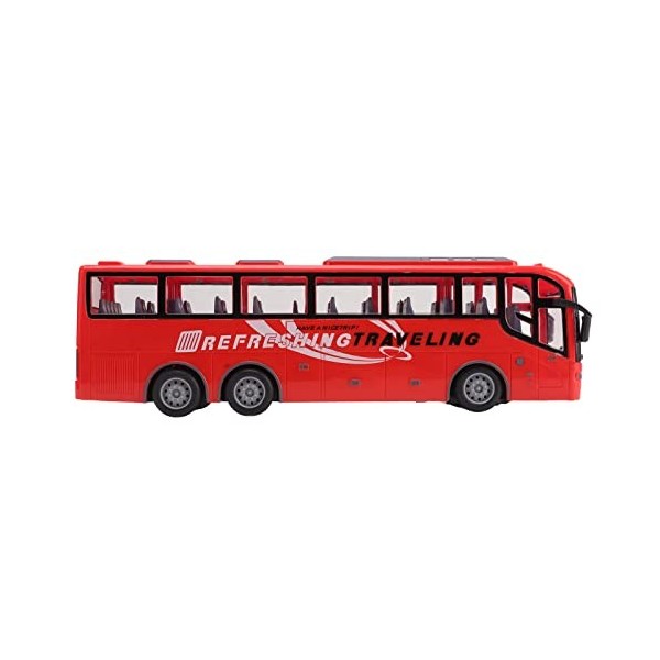 Bewinner Bus télécommandé, Grand Bus électrique RC Vif Modèle 1/30 éducatif pour Les Enfants de Plus de 3 Ans pour Faire du S