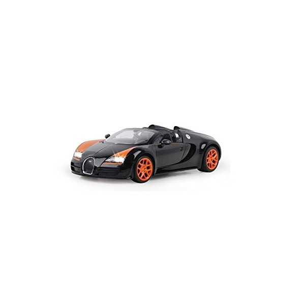 Jamara 404551 Voiture Bugatti Veyron Grand Sport Vitesse Deluxe 40 MHz 1/24 Noir