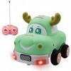 Jouets de voiture pour filles de 3 ans, voiture télécommandée KINSI pour enfants avec lumière, voiture monstre télécommandée,