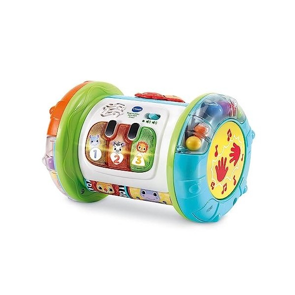 VTech - Jouet Musical Magi Rouleau Tam-Tam 3 en 1, Instrument de Musique Enfant, Jouet dActivité et de Développement, Jeu Év