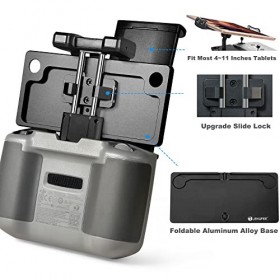LEKUFEE Support de Tablette Pliable en Aluminium léger avec Verrouillage Coulissant pour DJI Mini 3/ Mavic 3/Mavic Mini 2/1/M