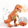 LICHENGTAI Electriques Dinosaure Jouet, T-Rex Dinosaure Figurine Jouet LED sallume T-Rex Jouet Réaliste de Dinosaure Marche 