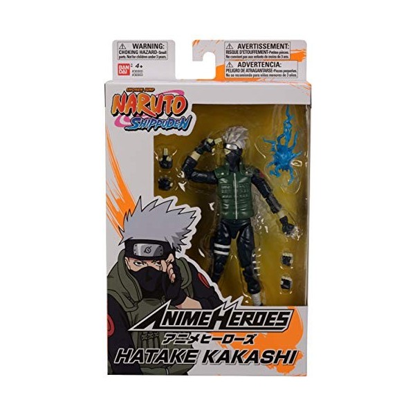 Bandai Naruto Shippuden-Figurine Anime Heroes 17 cm-Kakashi Hatake, 36903, Multicolore