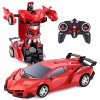 Yellcetoy Voiture Télécommandée Robot Jouet pour Enfant 3-12 Ans, 2.4GHz 2 en 1 Transformable Transformateurs Robot Voiture J