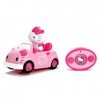 Jada - Hello Kitty - Voiture Radio Commandée Décapotable + 1 Figurine Amovible - Effets Lumineux - 253244000