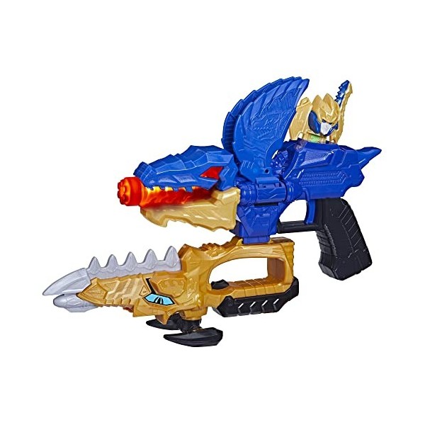 Power Rangers Dino Fury Gold Fury Blade Blaster, Accessoire électronique de Costume de Super-héros pouvant se Combiner, dès 5