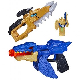 Power Rangers Dino Fury Gold Fury Blade Blaster, Accessoire électronique de Costume de Super-héros pouvant se Combiner, dès 5