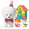 TUMAMA Télécommande Jouet Puppy Électriques pour Enfants,Chien Interactif Jouet Peluche avec Marche,Aboiement,Secouer Queue,A