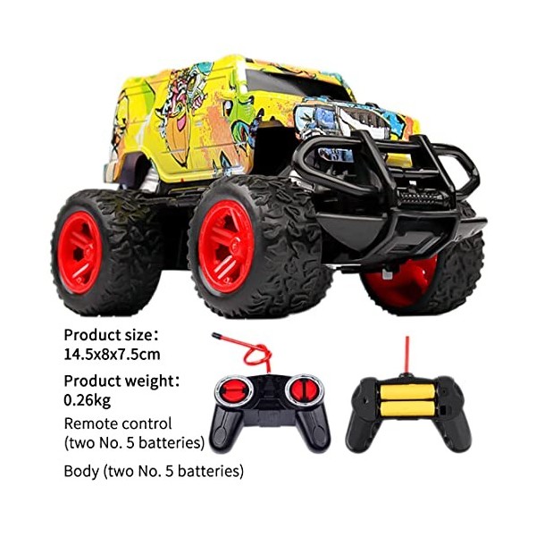 NC ZHUYAO Voiture Télécommandé Jouet Cadeau,Voiture Radio Off-Road Monster Truck pour Enfants et Adultes,Parfait Cadeau pour 