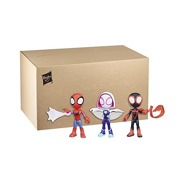 Marvel Spidey And His Amazing Friends, Pack de 3 Figurines Exclusivité sur Amazon