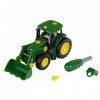 Theo Klein 3903 Tracteur John deere Avec Chargeur Frontal et Contrepoids Pièces Individuelles Démontables Dimensions : 245 cm