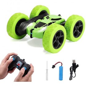 ELYCO PLACE Voiture télécommandée accrobatiques 360 Double Tour, 2,4 GHz RC Voiture Acrobatique Radio Control 4x4, avec batte