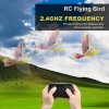 banapoy Jouet Doiseau Télécommandé, Hélicoptères RC Go Go Bird avec Lumière LED, RC Bionic Drone-Tech Flying Bird Toys Smart