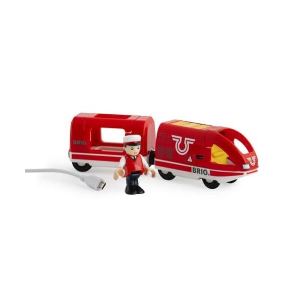 BRIO World - 33746 - TRAIN DE VOYAGEUR RECHARGEABLE