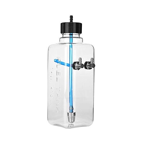 Tarente Modèle Télécommande Accessoires Transparent 410ml réservoir de Carburant Compatible avec 30-40CC RC Avion 