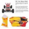 VGEBY Coque de Carrosserie de Voiture RC, Aile Arrière de Coque de Voiture RC à Léchelle 1/14 Adaptée pour WLtoys 144001 144