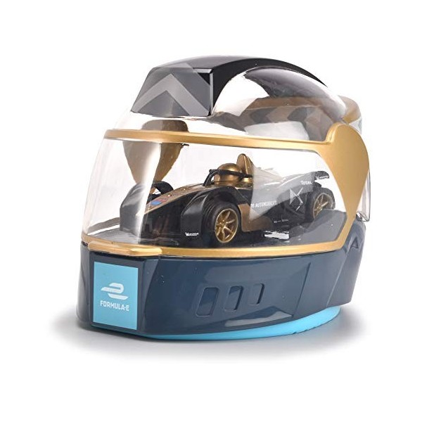 Dickie Toys Formula E Mini RC Voiture de Course 2 canaux, jusquà 6 km/h, télécommande avec câble de Charge pour véhicule, 3 