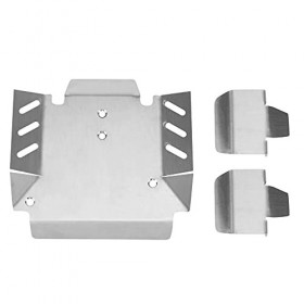 Povxlum Plaque de Protection DEssieu de Blindage de Châssis en MéTal en Acier Inoxydable pour PièCes de Mise à Niveau de Voi